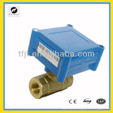 8mm DC3-6V motor drive control valves with both female thread for HVAC and Fan coil and,hot water cycle system